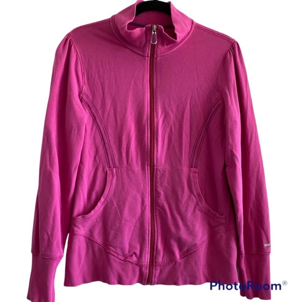 Alo Full Zip- Up Pink Jacket Pink
